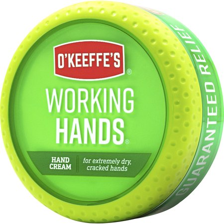 OKEEFFES Hand Cream, 3.4 oz, 3-3/4"Wx1-2/5"Lx6-3/5"H, White GORK0350007